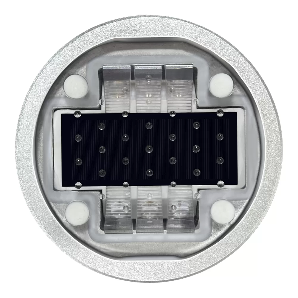lik136 solar road stud compact 40 ton embedded marker high transparency pc lens ip68 solar cat eye