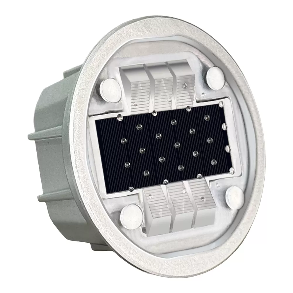 lik136 solar road stud compact 40 ton embedded marker high transparency pc lens ip68 solar cat eye